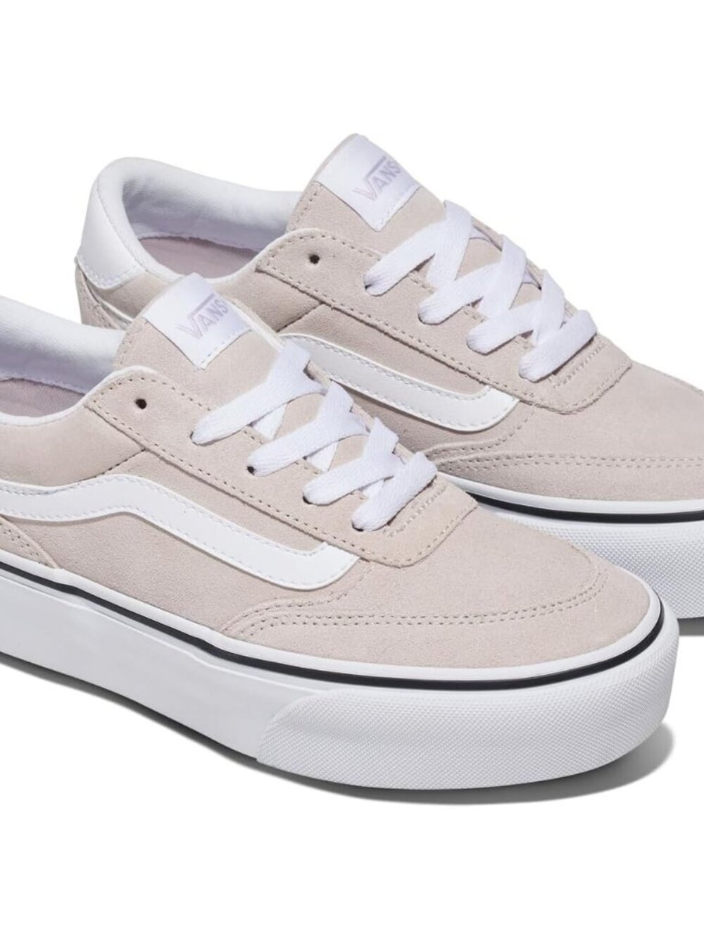 Women's Suede Taupe Mist Leather Brooklyn Ls Platform Imported Sneaker Shoes - Picture 6 of 6